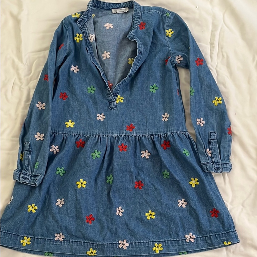 Stella McCartney Blue and Yellow Embellished Sundress